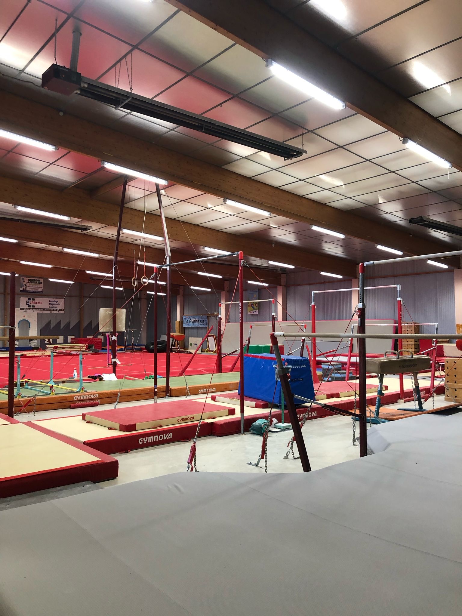 Salle de gym actuelle.