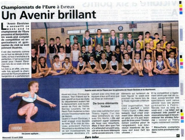 2009 15 avril championnat Eure poussins et benjamins