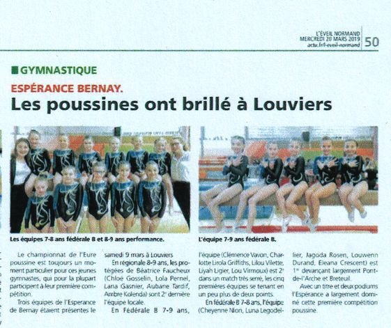 2019 championnat poussines à Louviers